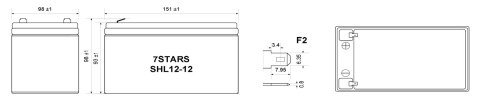AKUMULATOR 12V/12AH-7STARS