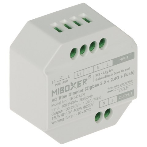 INTELIGENTNY STEROWNIK OŚWIETLENIA LED TRI-C1ZR ZigBee, 2.4GHz MiBOXER