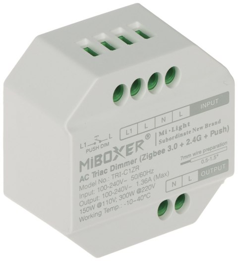 INTELIGENTNY STEROWNIK OŚWIETLENIA LED TRI-C1ZR ZigBee, 2.4GHz MiBOXER