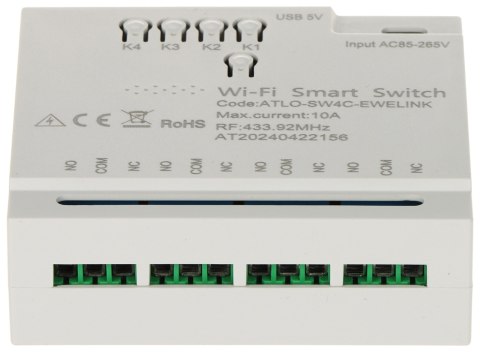 INTELIGENTNY PRZEŁĄCZNIK ATLO-SW4C-EWELINK Wi-Fi, eWeLink