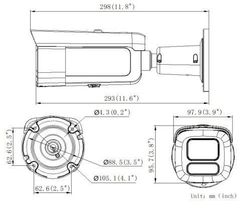 KAMERA WANDALOODPORNA IP DS-2CD2663G2-LIZS2U(2.8-12MM) Smart Hybrid Light AcuSense - 6 Mpx - MOTOZOOM Hikvision