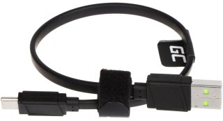 PRZEWÓD KABGC03 USB-A/USB-C GCmatte 0.25 m Green Cell