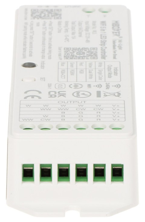 STEROWNIK OŚWIETLENIA LED WL5 Wi-Fi, 2.4 GHz, RGBCCT (RGBWW) 12 ... 48 V DC MiBOXER / Mi-Light