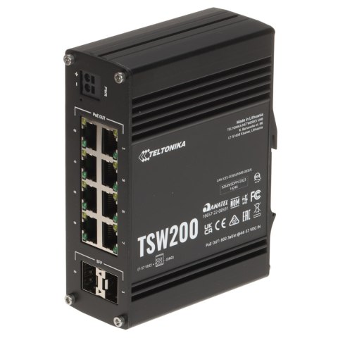 SWITCH PRZEMYSŁOWY POE TSW200 8-PORTOWY SFP Teltonika