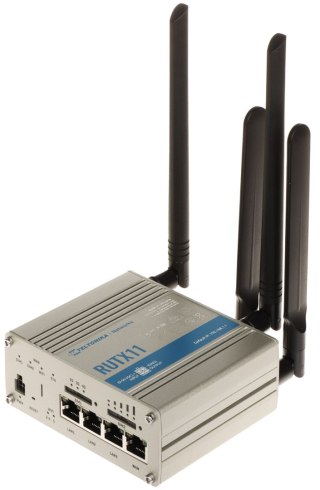 PUNKT DOSTĘPOWY 4G LTE + ROUTER RUTX11 Dual SIM Bluetooth BLE, Wi-Fi 5, 2.4 GHz, 5 GHz, 867 Mb/s Teltonika
