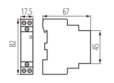 STYCZNIK MODUŁOWY KMC-20-11 20 A 230 V AC IDEAL