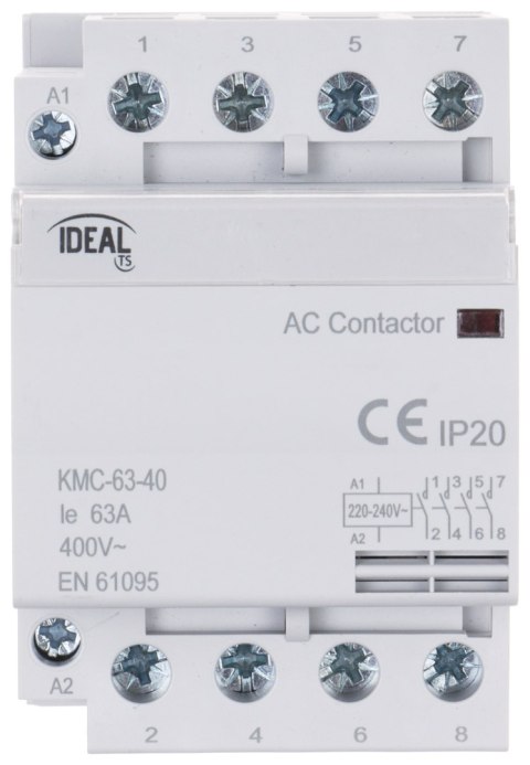 STYCZNIK MODUŁOWY KMC-63-40 63 A 400 V AC IDEAL