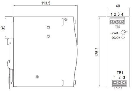 ZASILACZ IMPULSOWY EDR-120-12 MEAN WELL