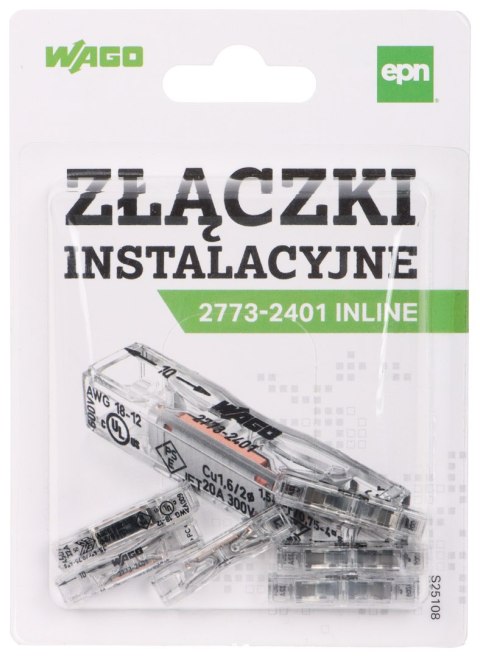 PRZELOTOWA KOSTKA ELEKTRYCZNA WAGO-2773-2401*P6