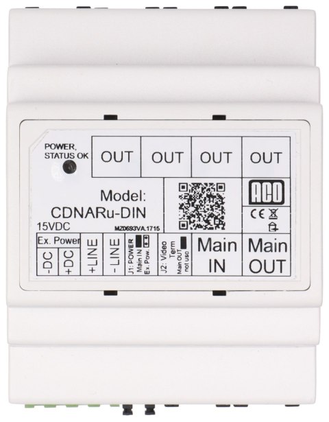 ROZDZIELACZ AUDIO CDNAR/U-DIN ACO