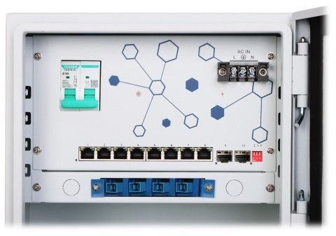 ZEWNĘTRZNY PUNKT DYSTRYBUCJI KAMER EXPERT-POE/OTD-82GSFP 8 PoE + 2 x SFP