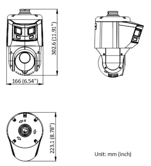 KAMERA IP SZYBKOOBROTOWA DS-2SE4C425MWG-E/26(F0) TandemVu ColorVu - 3.7 Mpx 4.8 ... 120 mm Hikvision