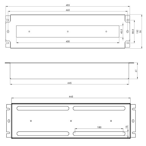 PANEL DYSTRYBUCJI NAPIĘĆ VDP19-3U-B STALFLEX