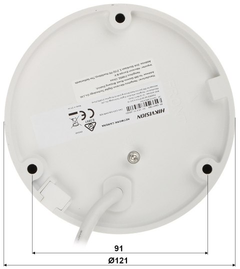KAMERA WANDALOODPORNA IP DS-2CD2186G2-ISU(2.8MM)(C) AcuSense - 8.3 Mpx 4K UHD Hikvision