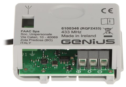 MODUŁ RADIOWY DO BRAM GENIUS-XF433 FAAC