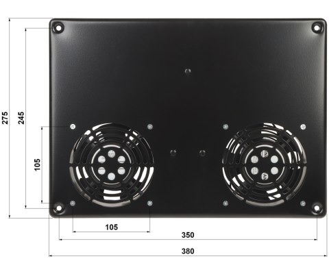 PANEL WENTYLATORÓW EPRADO-A19-2W DO SZAFY RACK EPRADO