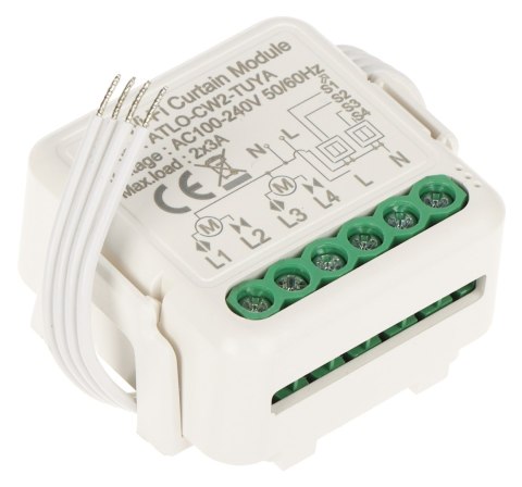 PODWÓJNY INTELIGENTNY STEROWNIK ROLET ATLO-CW2-TUYA Wi-Fi, Tuya Smart
