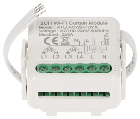 PODWÓJNY INTELIGENTNY STEROWNIK ROLET ATLO-CW2-TUYA Wi-Fi, Tuya Smart