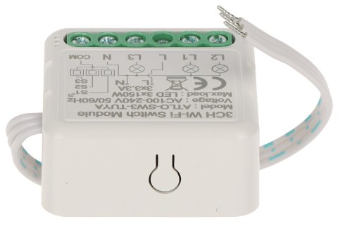 POTRÓJNY INTELIGENTNY STEROWNIK OŚWIETLENIA LED ATLO-SW3-TUYA Wi-Fi, Tuya Smart