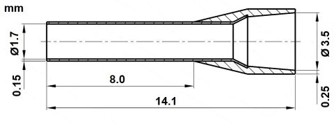 TULEJKA KABLOWA TUL-1.5/8/DIN-B*P100