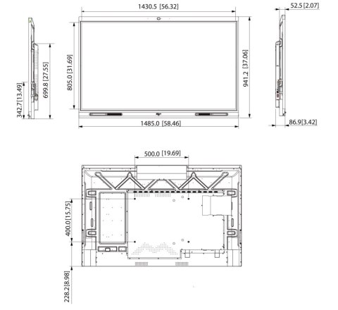 TABLICA INTERAKTYWNA LCH65-MC410-B 65 " - 4K UHD DAHUA