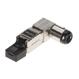 WTYK MODULARNY KĄTOWY EKRANOWANY RJ45/FTP6A-HAND-KAT