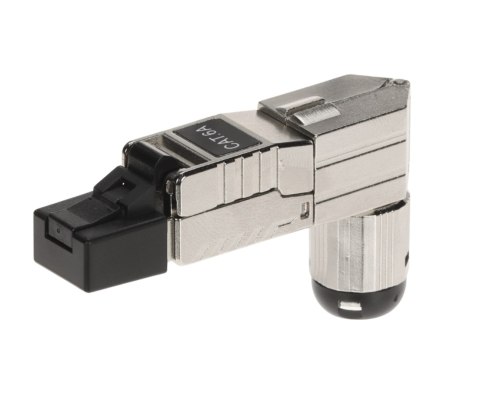 WTYK MODULARNY KĄTOWY EKRANOWANY RJ45/FTP6A-HAND-KAT