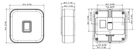 CZYTNIK LINII PAPILARNYCH + RFID ASR2102A DAHUA