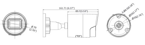 KAMERA IP DS-2CD2043G2-IU(2.8MM)(BLACK) AcuSense - 4 Mpx Hikvision