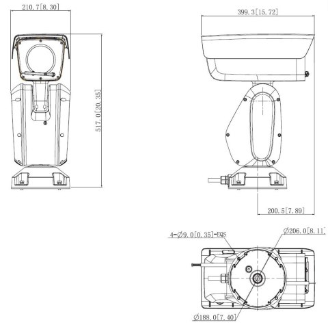 KAMERA IP SZYBKOOBROTOWA PTZ85260-HNF-PA - 1080p, 5.6 ... 336 mm DAHUA