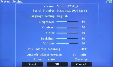 MONITOR AHD, HD-CVI, HD-TVI, PAL MS-ACT50-4K 5 "