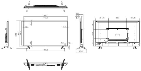 MONITOR VGA, HDMI, AUDIO LM43-F200 43 " - 1080p DAHUA