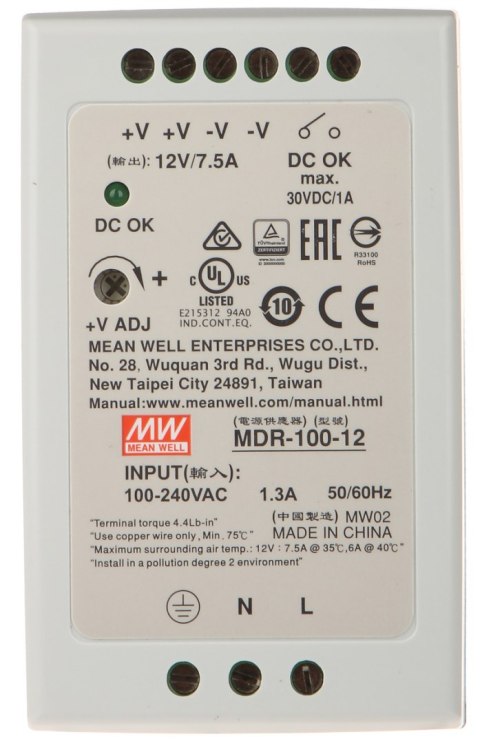 ZASILACZ IMPULSOWY MDR-100-12
