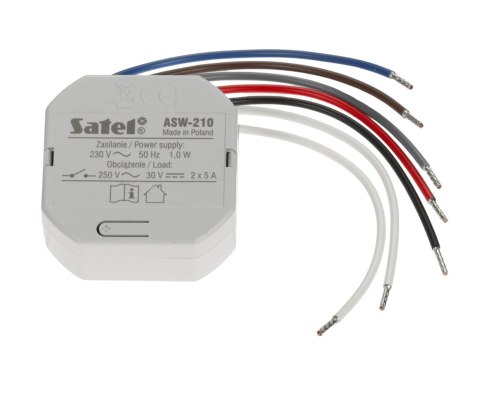 BEZPRZEWODOWY DWUKANAŁOWY STEROWNIK 230V AC ASW-210 (Smart 2-CH Relay) ABAX/ABAX2 SATEL