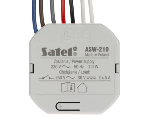 BEZPRZEWODOWY DWUKANAŁOWY STEROWNIK 230V AC ASW-210 (Smart 2-CH Relay) ABAX/ABAX2 SATEL