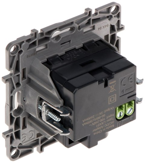 GNIAZDO ŁADOWANIA LE-764594 Niloe 2 PORTY USB 2.4A/5V LEGRAND