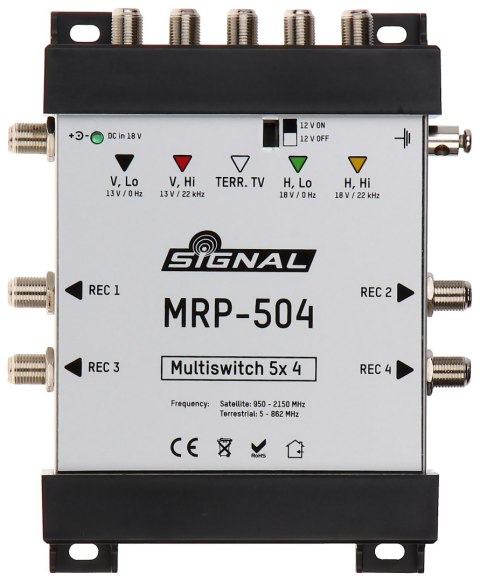 MULTISWITCH MRP-504 5 WEJŚĆ/4 WYJŚCIA SIGNAL