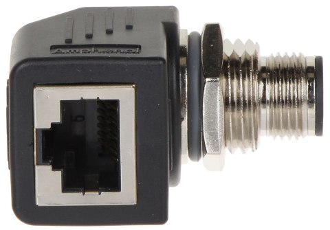 PRZEJŚCIE KĄTOWE M12D-W/RJ45-G