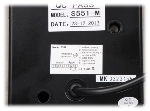WIDEODOMOFON ZINTEGROWANY ZE SKRZYNKĄ NA LISTY S551-SKP VIDOS