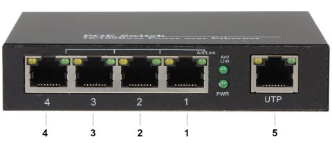 SWITCH POE SPS-4P/1 5-PORTOWY
