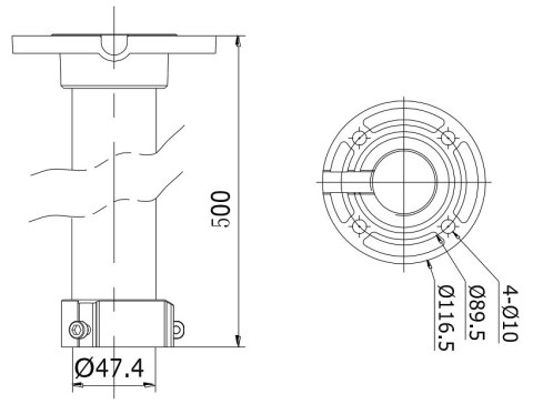 UCHWYT SUFITOWY KAMERY DS-1662ZJ Hikvision