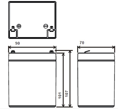 AKUMULATOR 12V/5AH-MW
