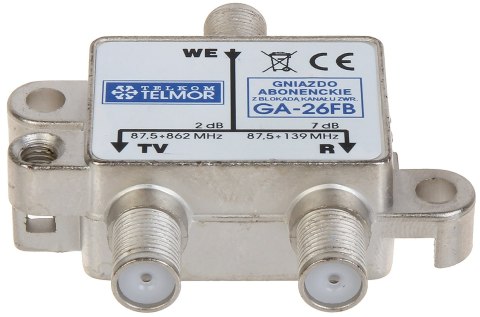 GNIAZDO KOŃCOWE GA-26FB R-TV TELMOR