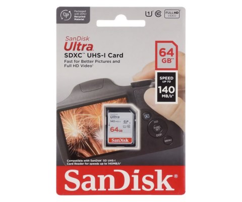 KARTA PAMIĘCI SD-10/64-SAND UHS-I, SDXC 64 GB SANDISK