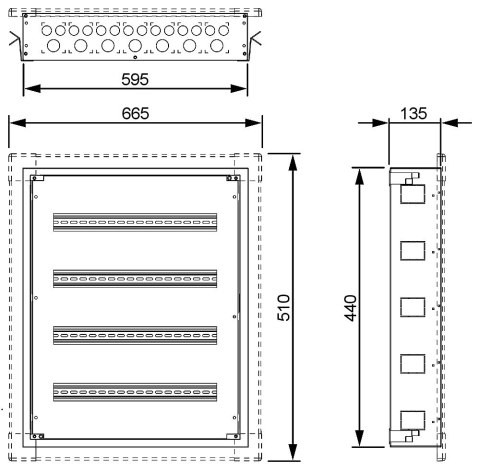 ROZDZIELNICA PODTYNKOWA 48-MODUŁOWA LE-337222 XL3 S 160 LEGRAND