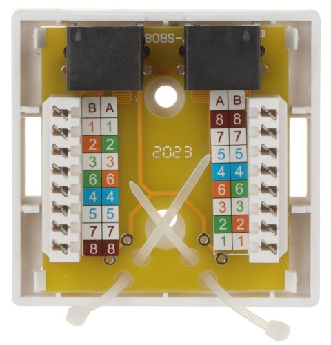GNIAZDO KOŃCOWE RJ45-2G1/6 PODWÓJNE