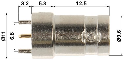 GNIAZDO MONTAŻOWE BNC-G/PCB