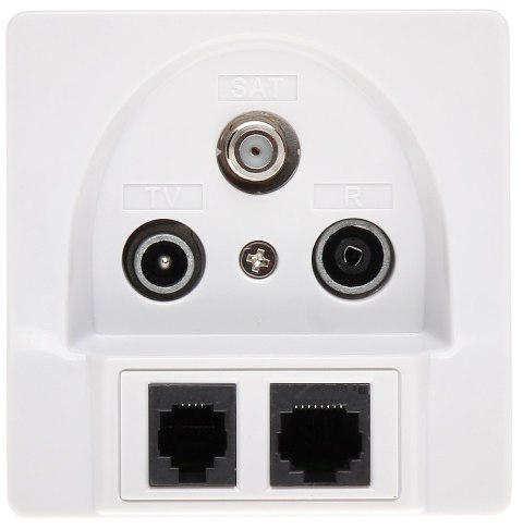 GNIAZDO KOŃCOWE GAR-SAT/2RJ R-TV SAT+RJ45+RJ11