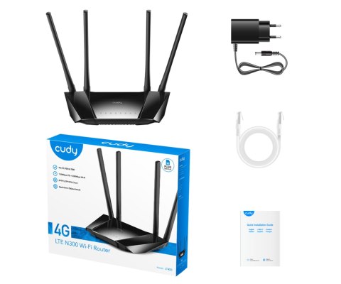 PUNKT DOSTĘPOWY 4G LTE +ROUTER LT400 2.4 GHz 300 Mb/s CUDY