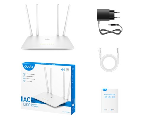 ROUTER WR1200 2.4 GHz, 5 GHz 300 Mb/s + 867 Mb/s CUDY